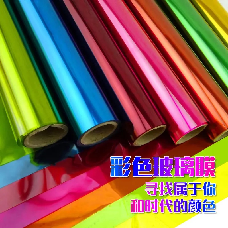 Glass decorative film